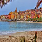 Daire Lumineux Vue Et Jardin Exceptionnel 3 Etoiles Menton