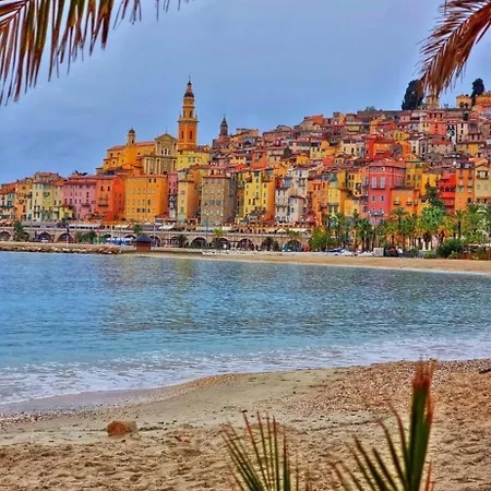 Apartamento Superbe Classe Vue Et Jardin, Emplacement Exceptionnel, Climatise Menton